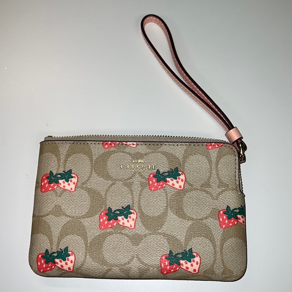 Coach Strawberry coin purse